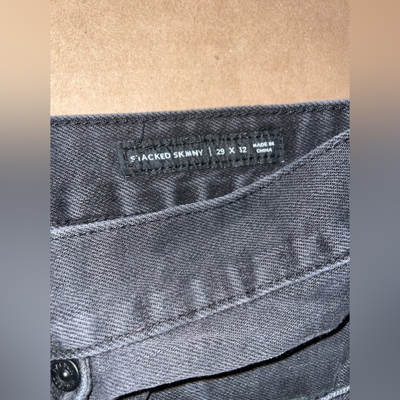 Pacsun Black Biker Denim Skinny Jeans - Picture 4 of 5